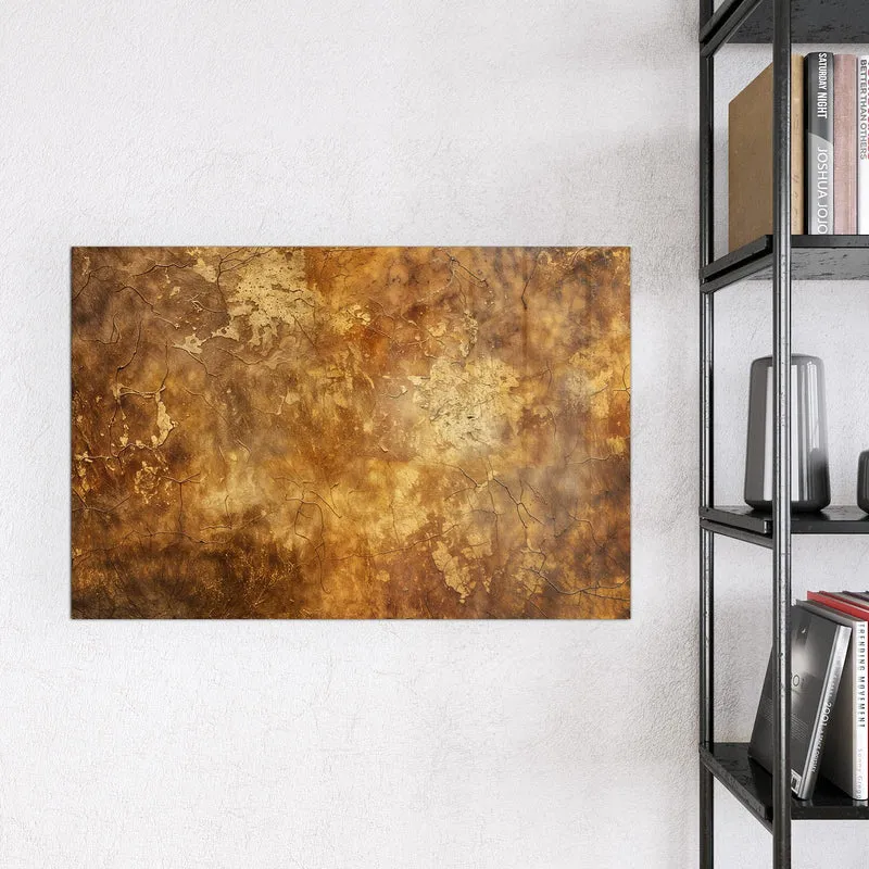 Magnettafel - Risse in Ockerbraun
