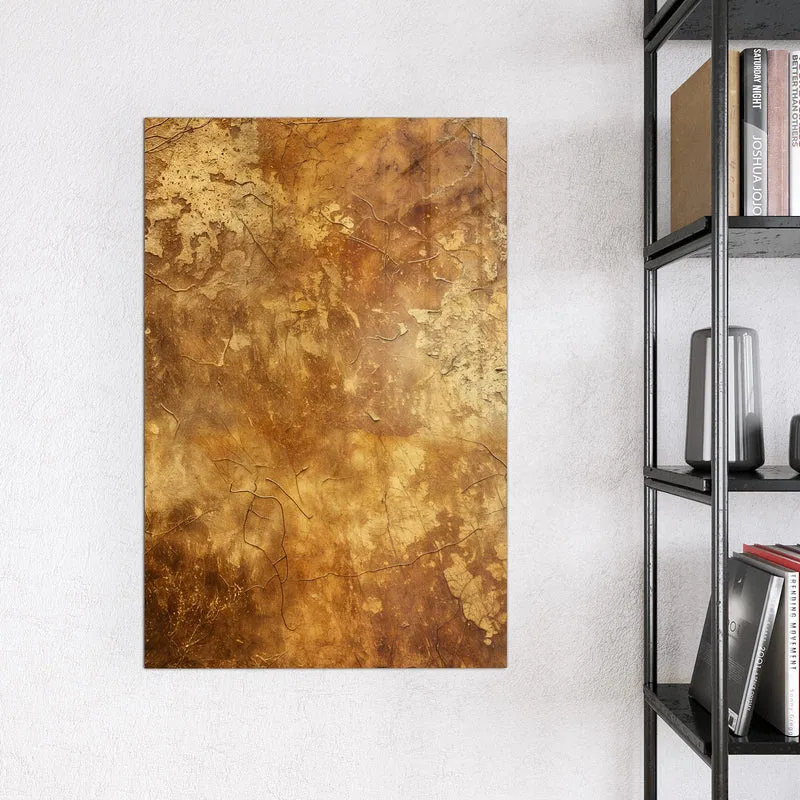 Magnettafel - Risse in Ockerbraun