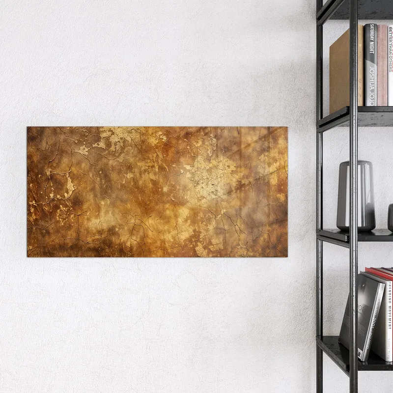Magnettafel - Risse in Ockerbraun