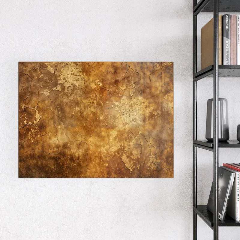 Magnettafel - Risse in Ockerbraun