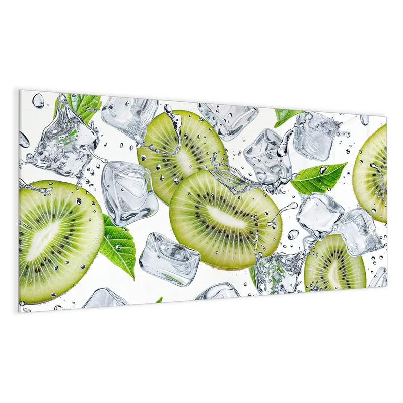 Magnettafel - Kiwi und Eiswürfel