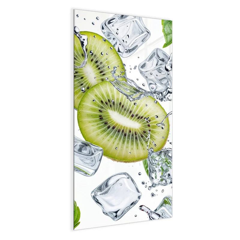 Magnettafel - Kiwi und Eiswürfel