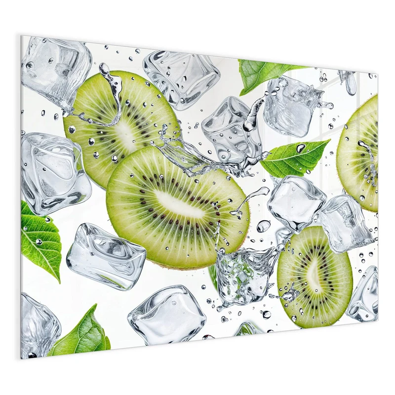 Magnettafel - Kiwi und Eiswürfel
