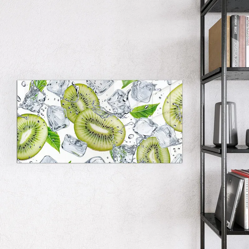 Magnettafel - Kiwi und Eiswürfel