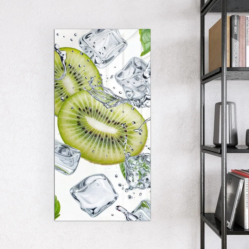 Magnettafel - Kiwi und Eiswürfel