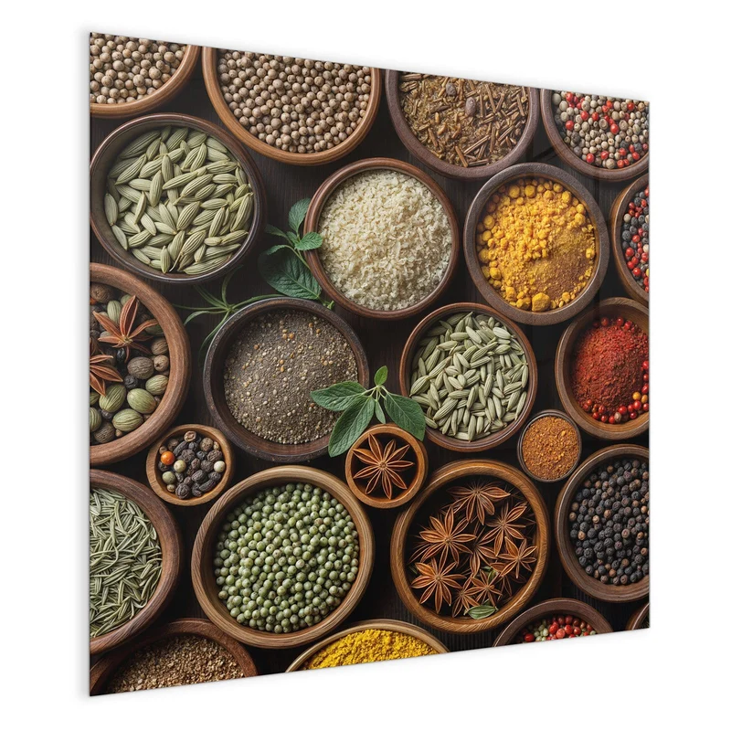 Magnettafel - Bunte Gewürzschalen
