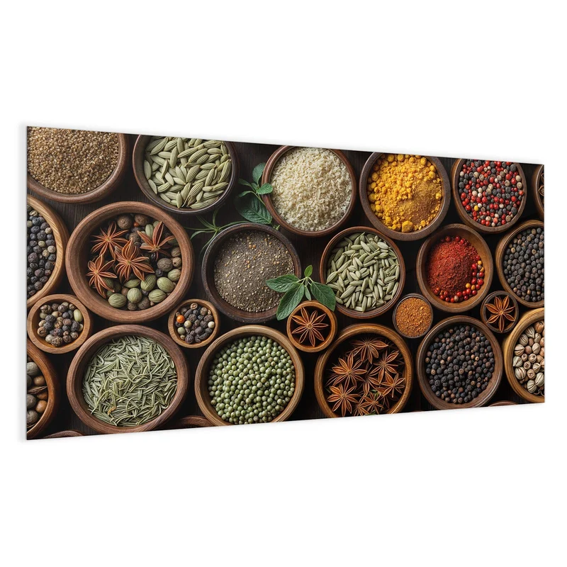 Magnettafel - Bunte Gewürzschalen