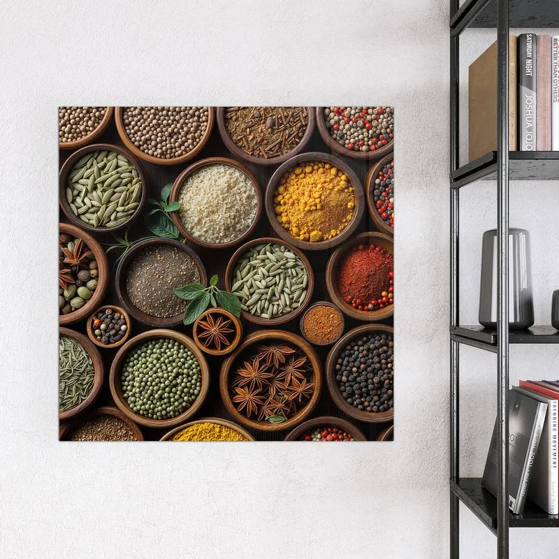 Magnettafel - Bunte Gewürzschalen