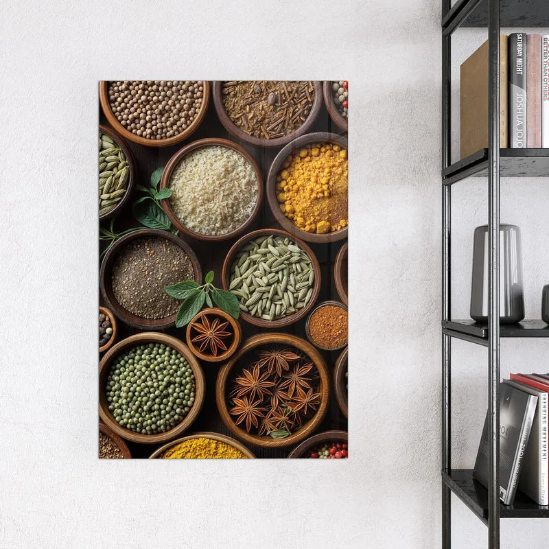 Magnettafel - Bunte Gewürzschalen