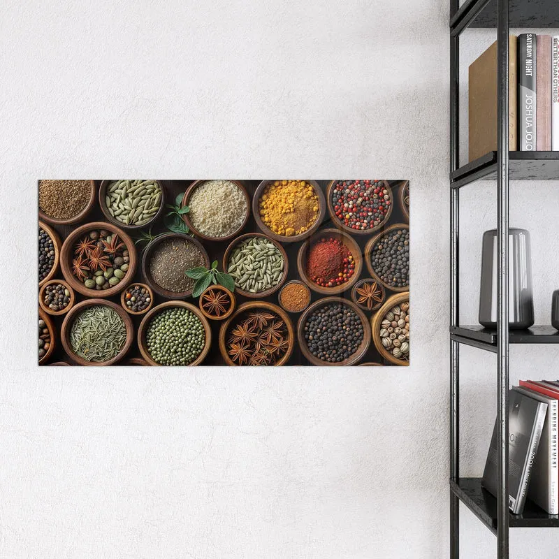 Magnettafel - Bunte Gewürzschalen
