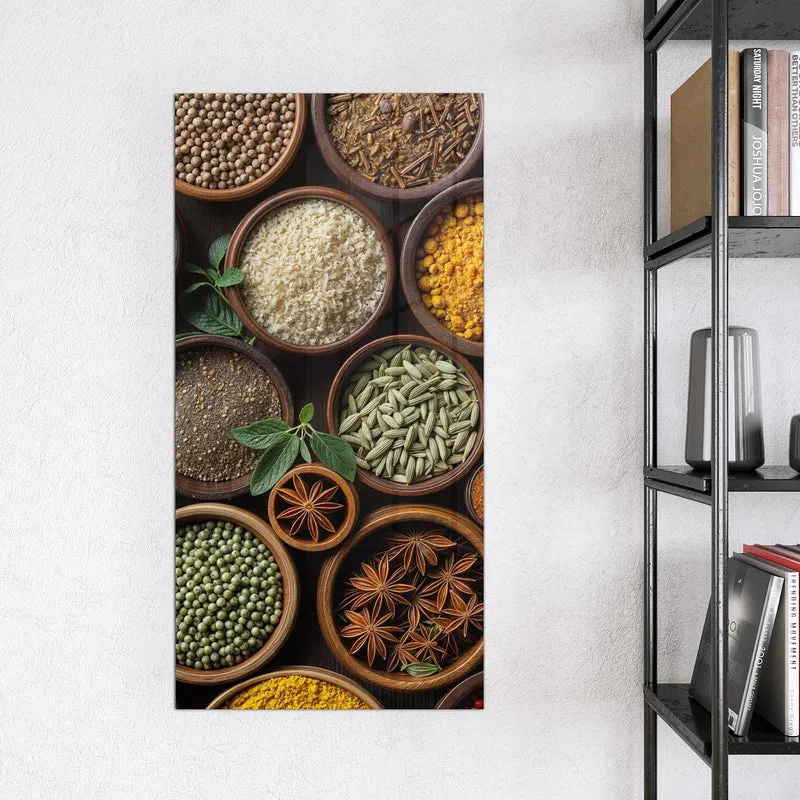 Magnettafel - Bunte Gewürzschalen