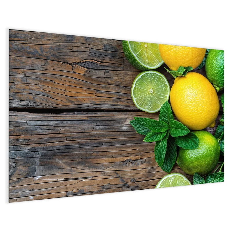 Magnettafel - Zitronen und Limetten