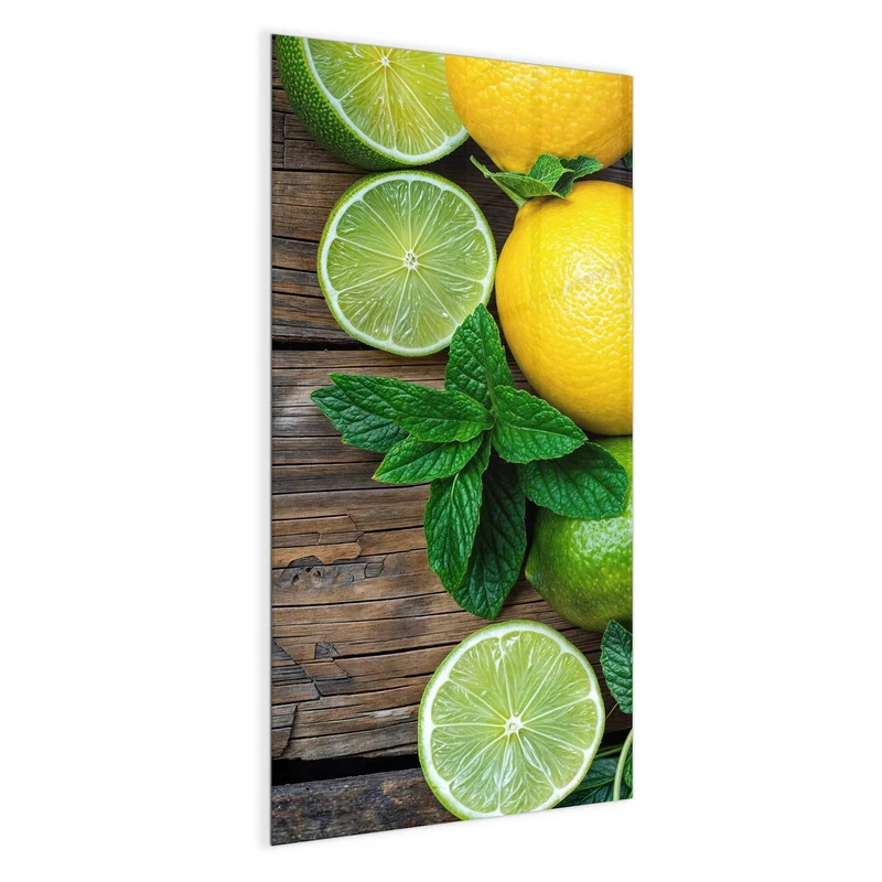Magnettafel - Zitronen und Limetten