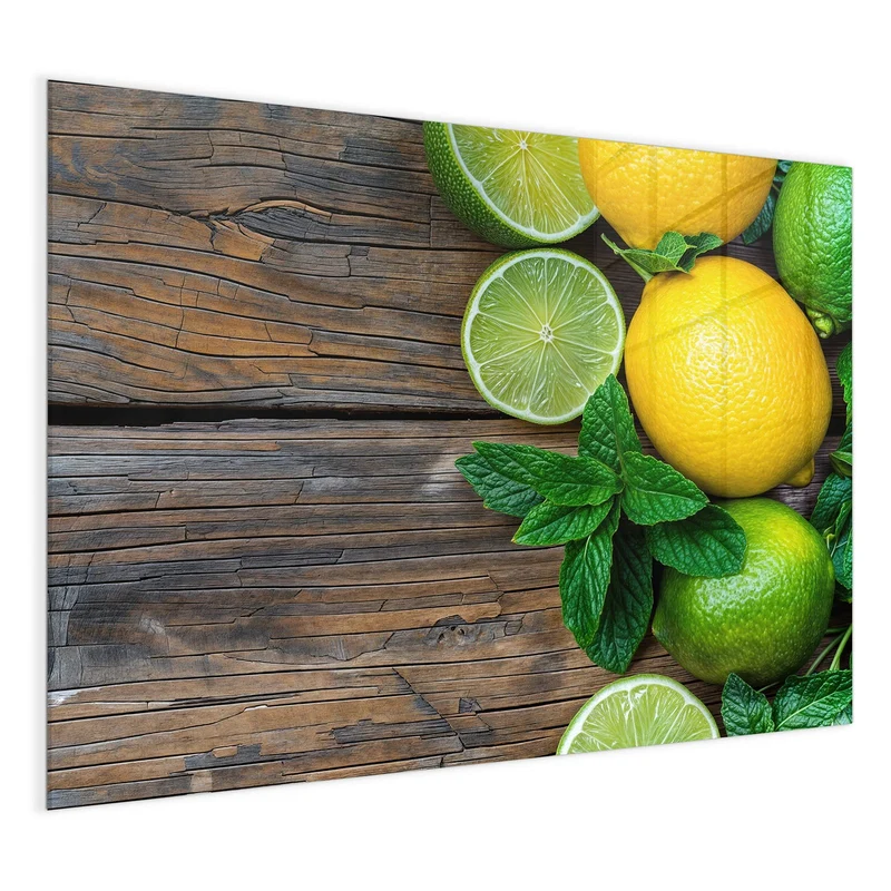 Magnettafel - Zitronen und Limetten