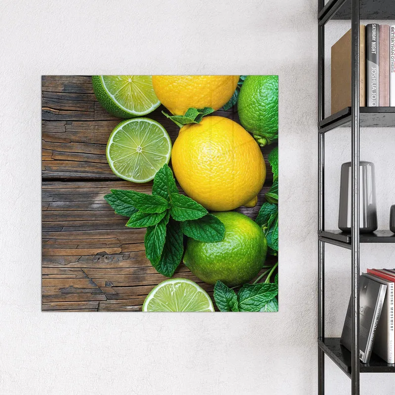 Magnettafel - Zitronen und Limetten