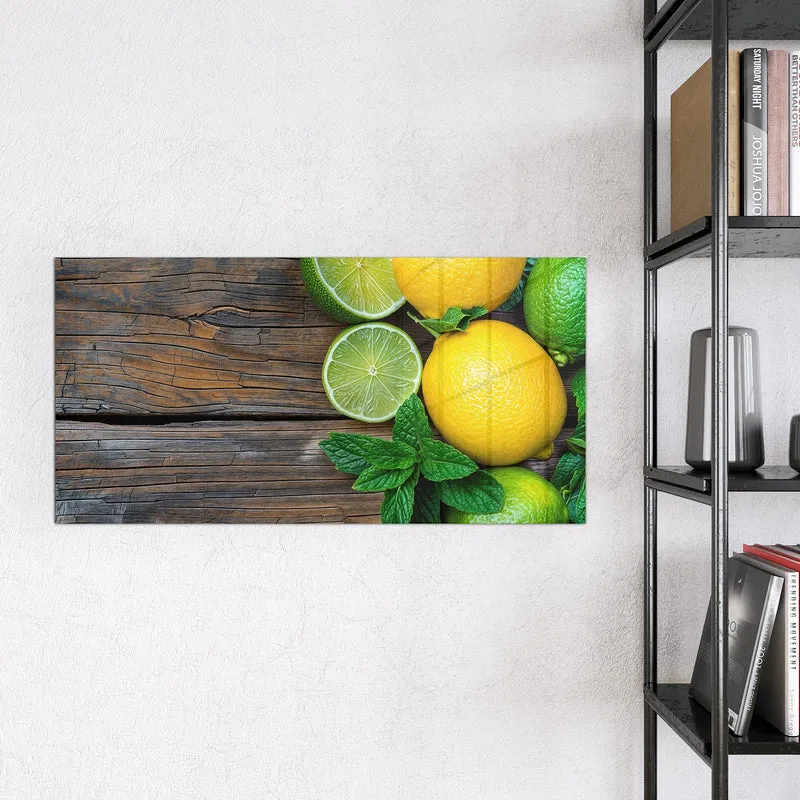 Magnettafel - Zitronen und Limetten