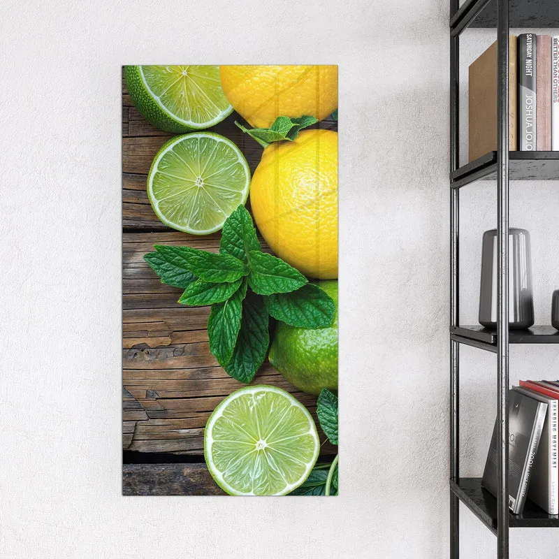 Magnettafel - Zitronen und Limetten