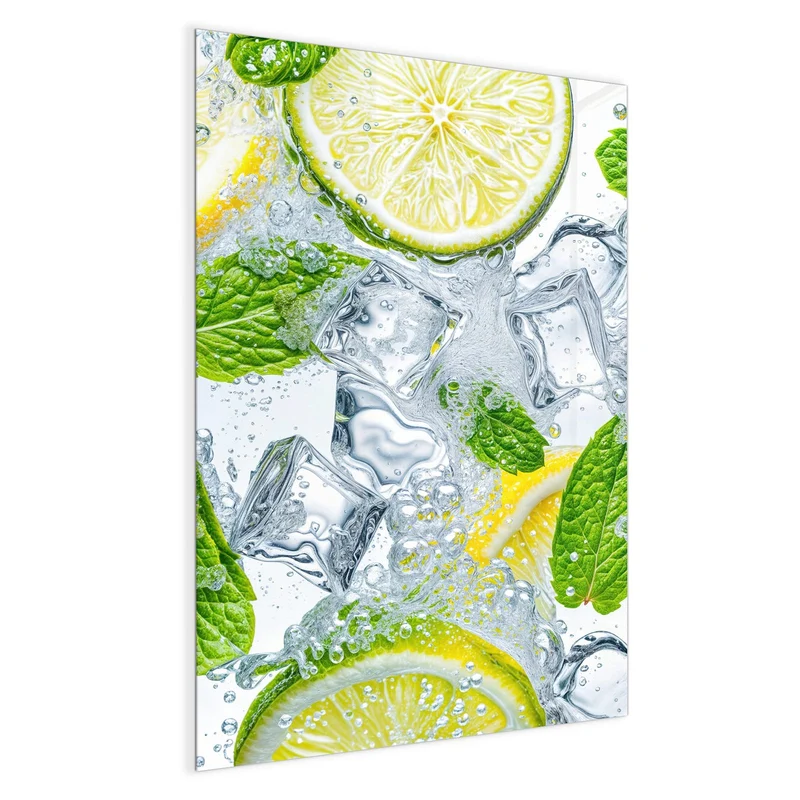 Magnettafel - Zitrusscheiben im Eis