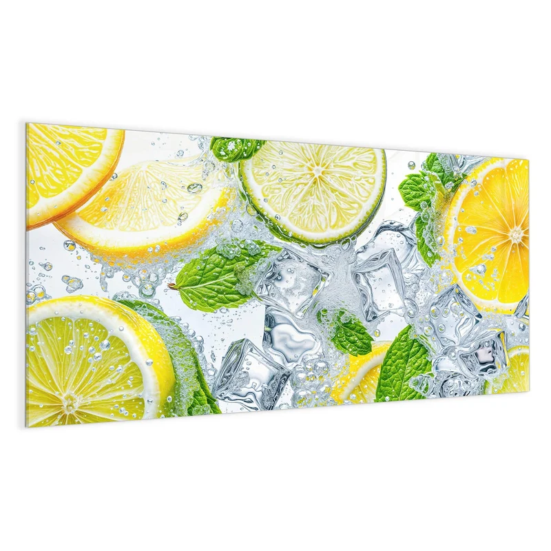 Magnettafel - Zitrusscheiben im Eis