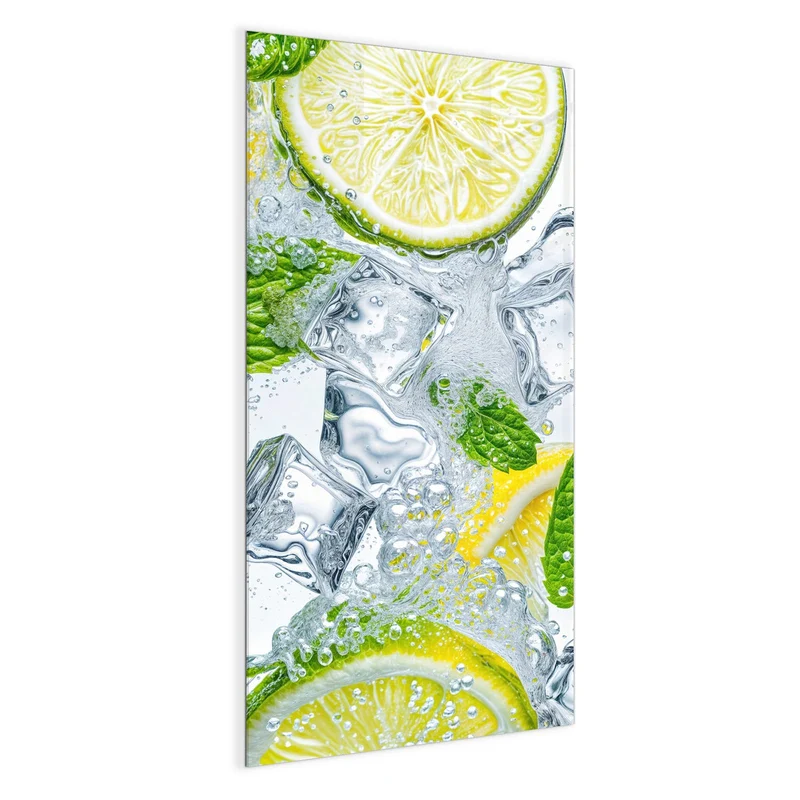 Magnettafel - Zitrusscheiben im Eis