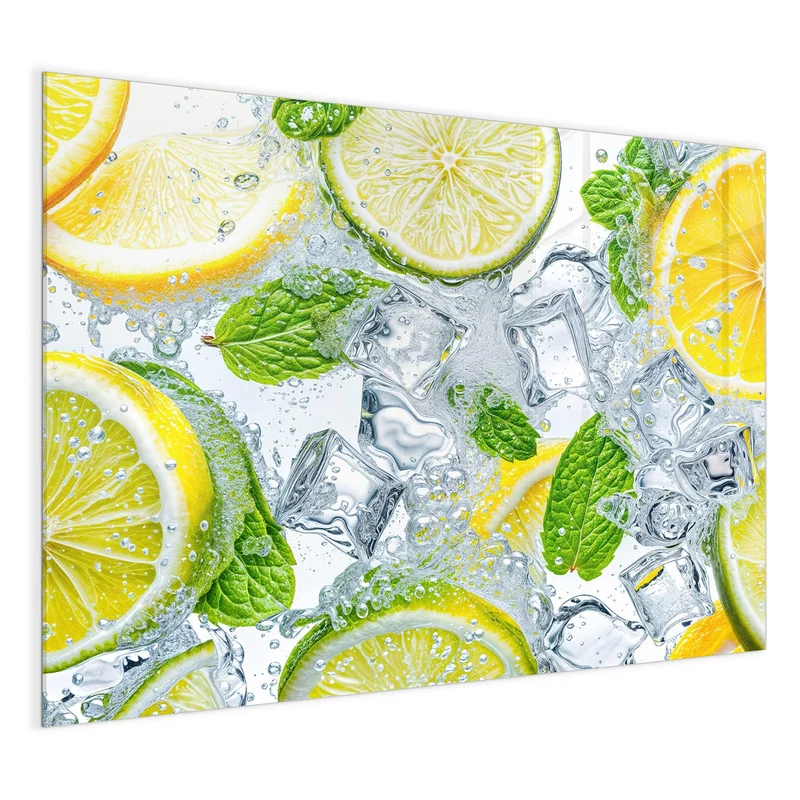 Magnettafel - Zitrusscheiben im Eis