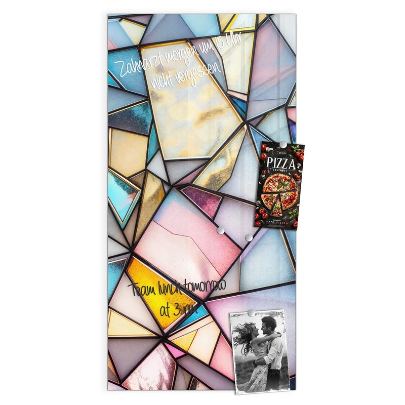 Magnettafel - Buntes Glasmosaik