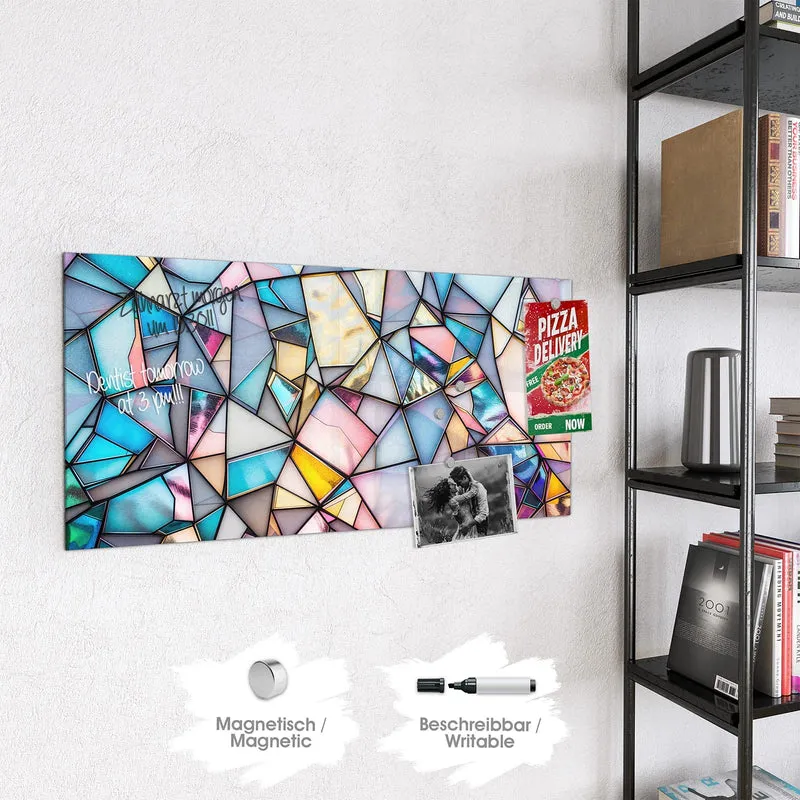 Magnettafel - Buntes Glasmosaik