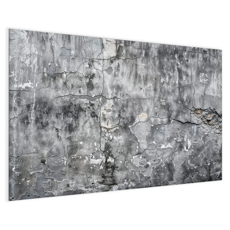 Magnettafel - Grauer Putz mit Rissen