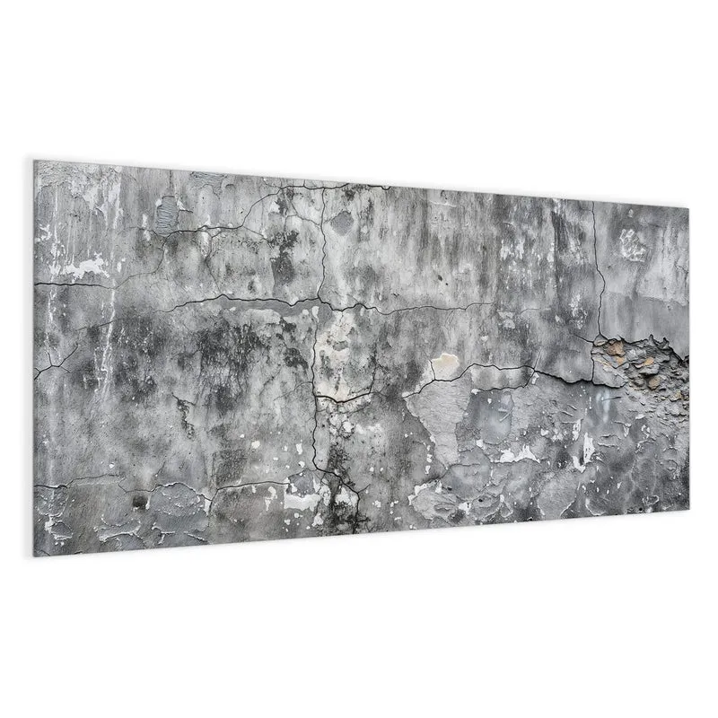 Magnettafel - Grauer Putz mit Rissen