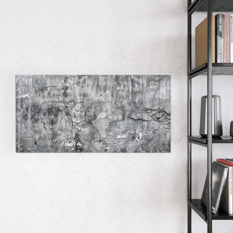 Magnettafel - Grauer Putz mit Rissen