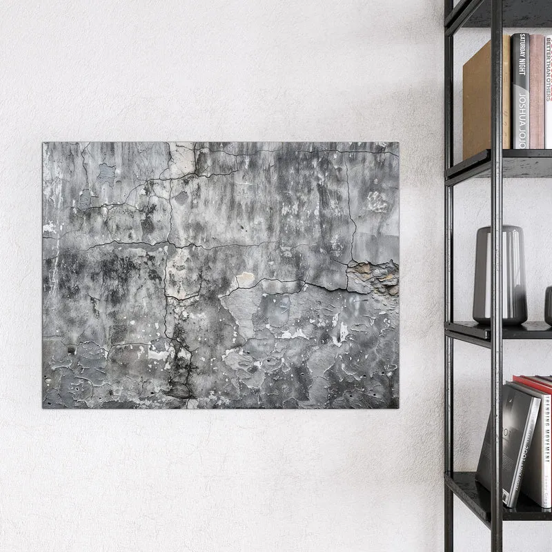 Magnettafel - Grauer Putz mit Rissen