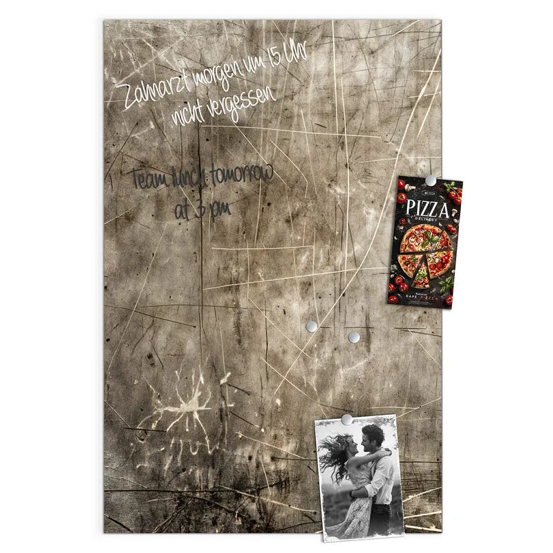Magnettafel - Abstrakte Kratzstruktur