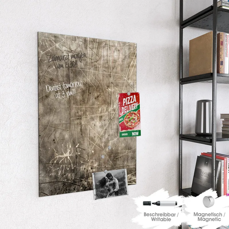 Magnettafel - Abstrakte Kratzstruktur