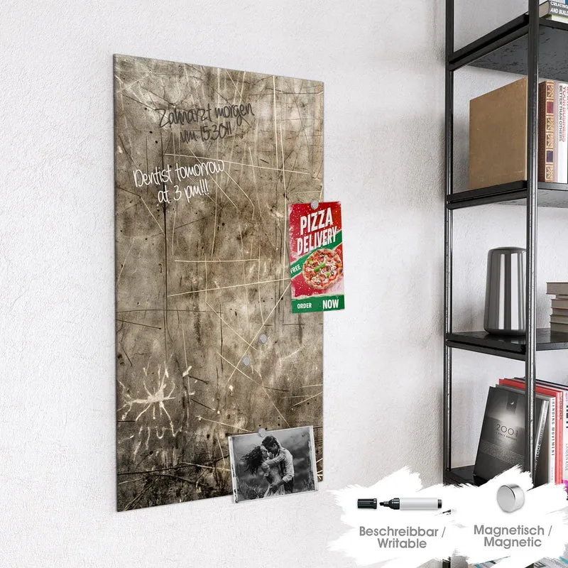 Magnettafel - Abstrakte Kratzstruktur
