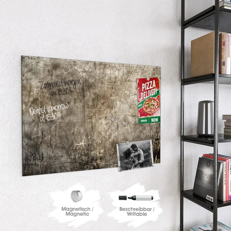 Magnettafel - Abstrakte Kratzstruktur