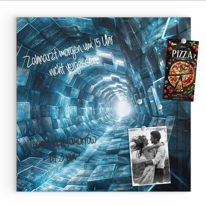 Magnettafel - Futuristischer Tunnel