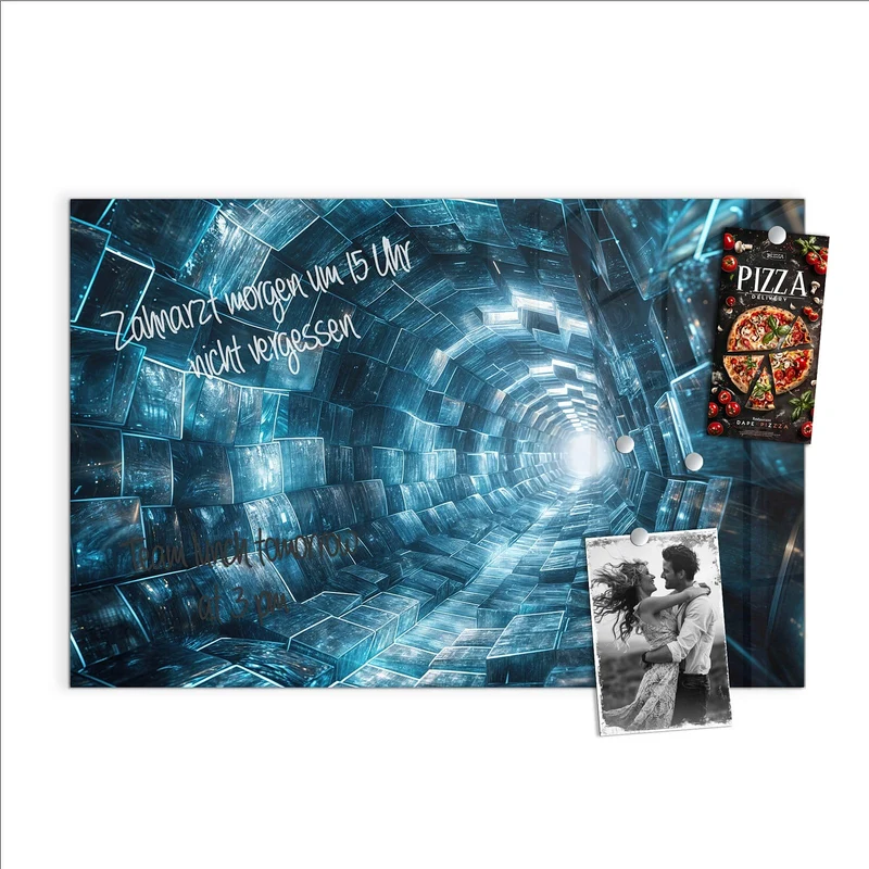 Magnettafel - Futuristischer Tunnel
