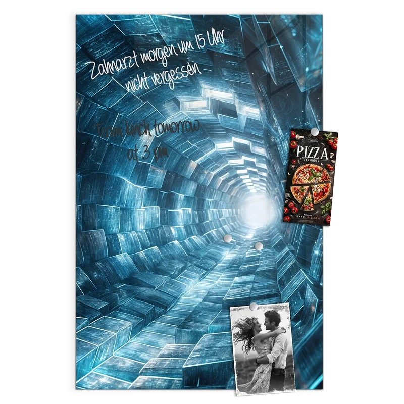 Magnettafel - Futuristischer Tunnel