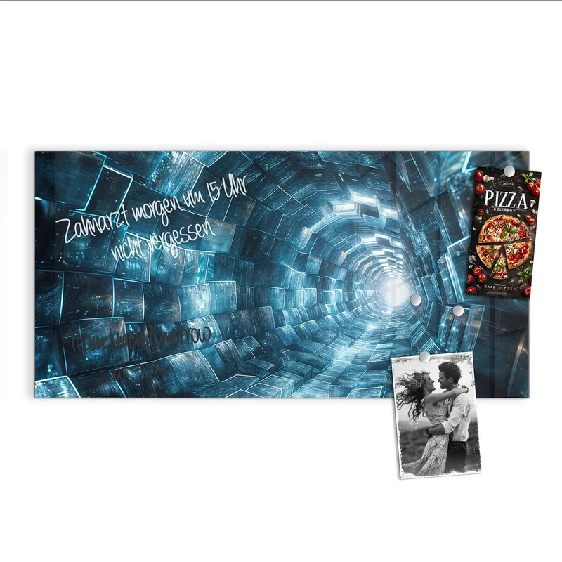 Magnettafel - Futuristischer Tunnel