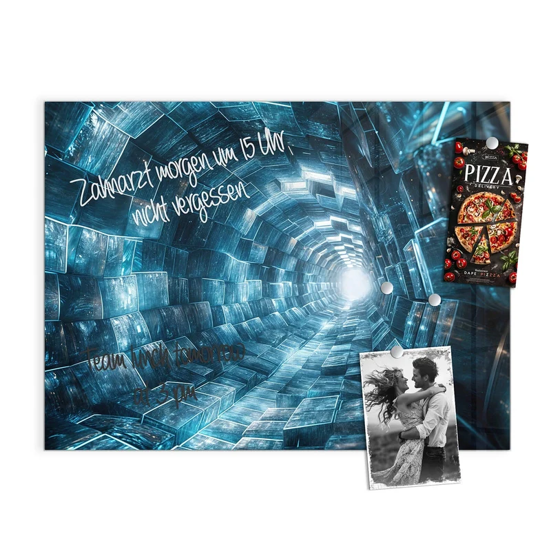 Magnettafel - Futuristischer Tunnel