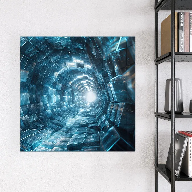 Magnettafel - Futuristischer Tunnel