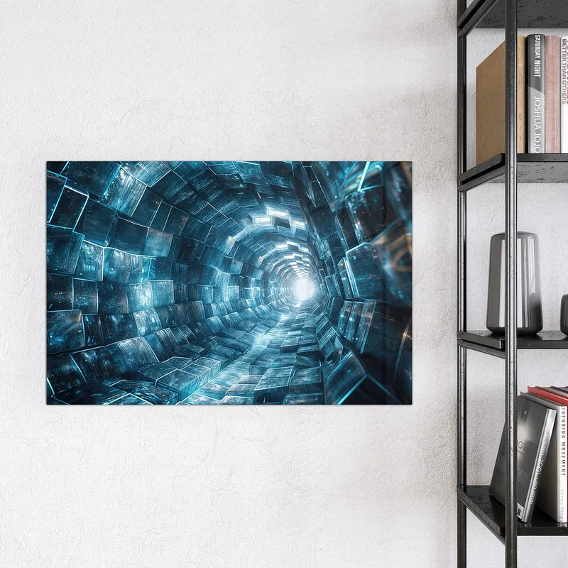 Magnettafel - Futuristischer Tunnel