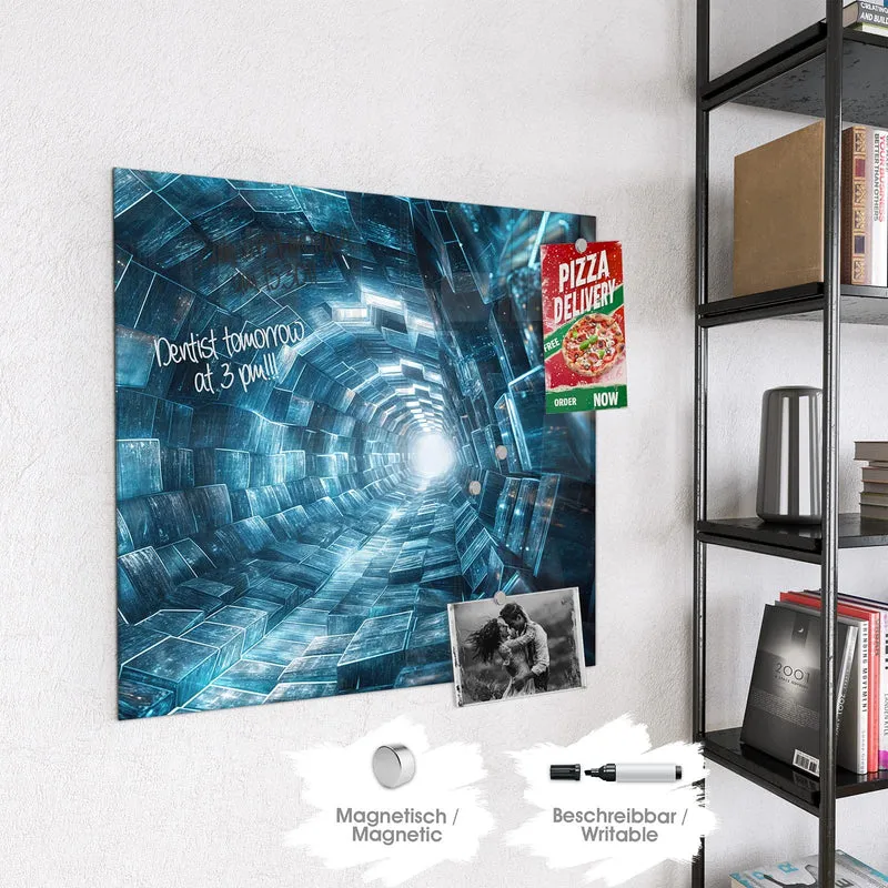 Magnettafel - Futuristischer Tunnel