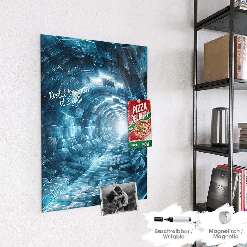 Magnettafel - Futuristischer Tunnel