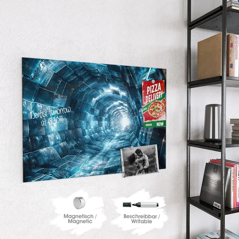 Magnettafel - Futuristischer Tunnel