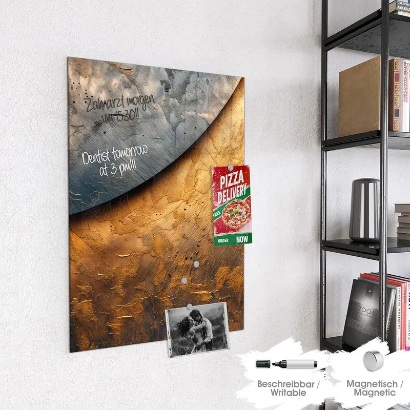 Magnettafel - Abstraktes Metall