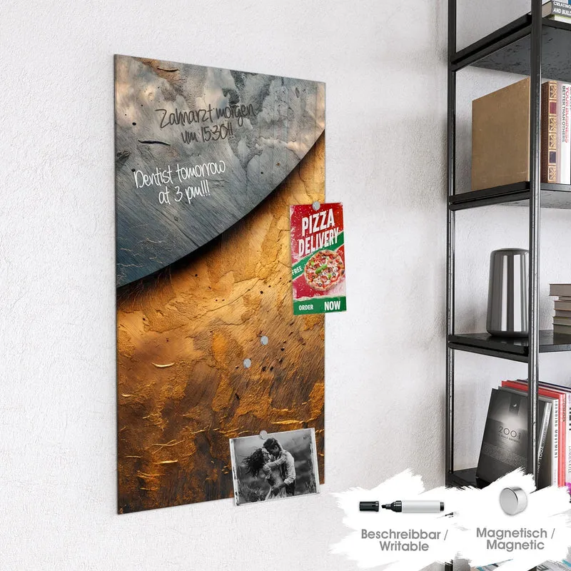 Magnettafel - Abstraktes Metall