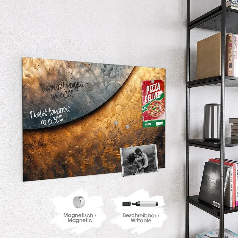 Magnettafel - Abstraktes Metall