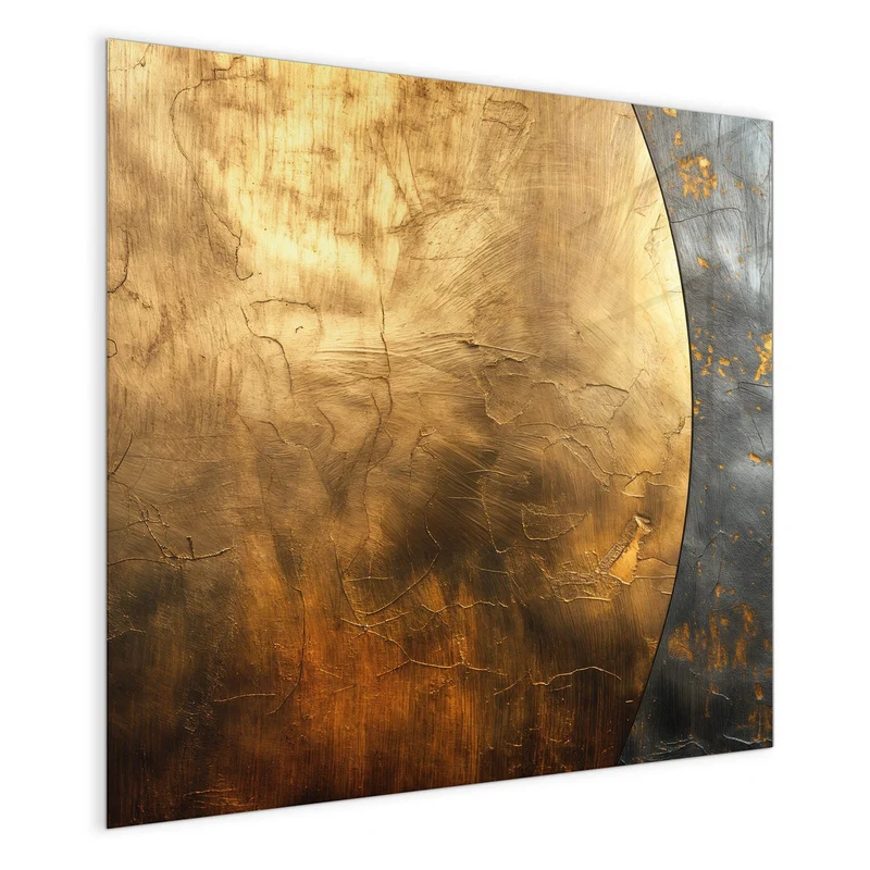 Magnettafel - Goldbogen auf Grau