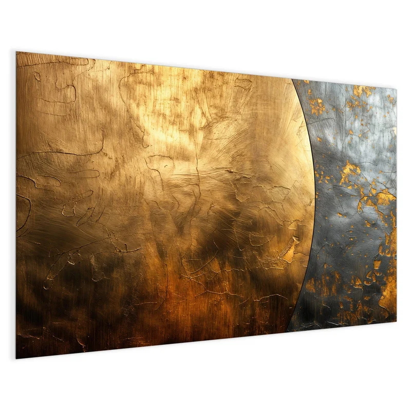 Magnettafel - Goldbogen auf Grau